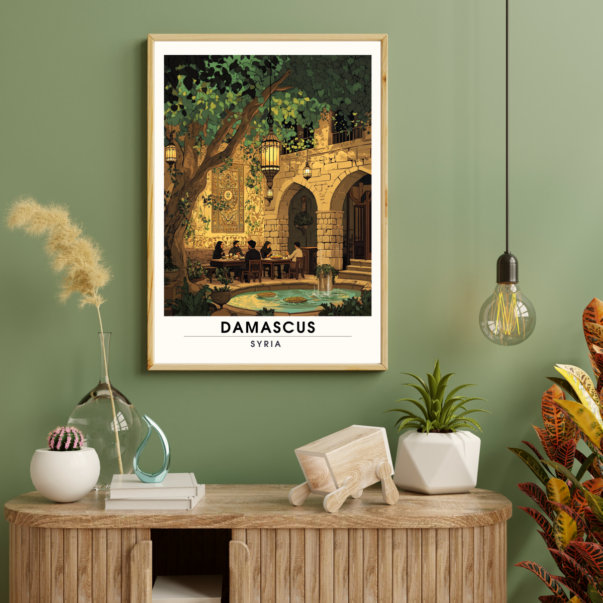 Affiche Damas | Affiche artistique Syrie | Affiche Syrie