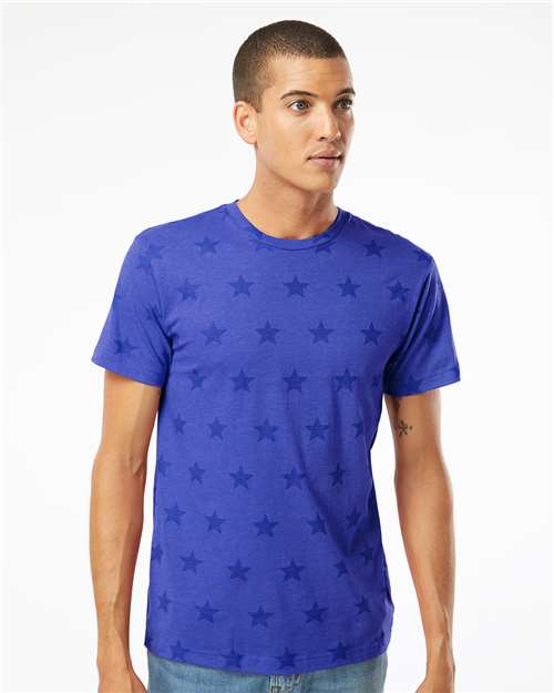 Code Five 3929 Unisex Star Print Tee