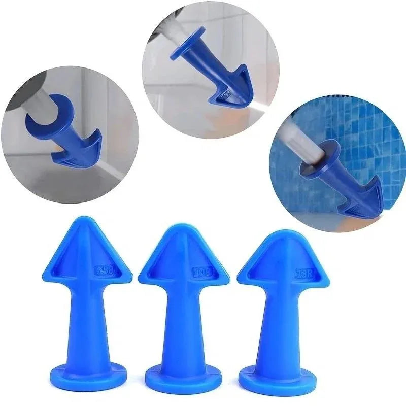3/6pcs Caulking Nozzle Applicator Finishing Tool Spatula Plastic Glue