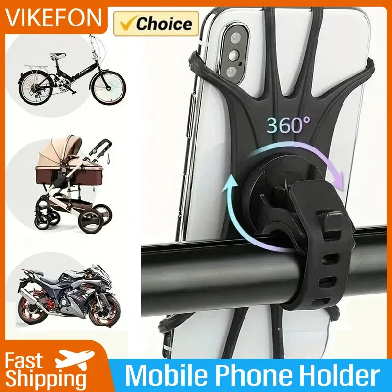 VIKEFON 360 Rotatable Mobile Phone Bicycle Motorcycle Bike Safe