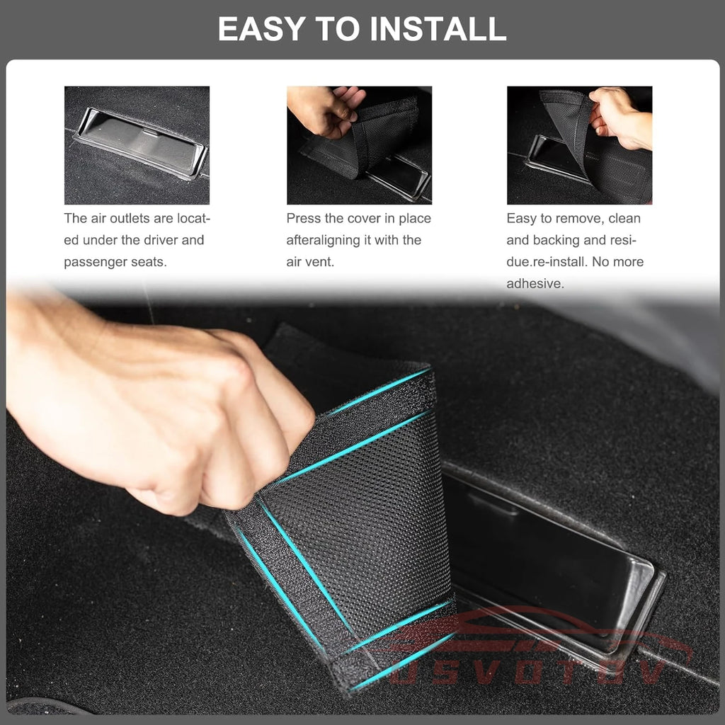 Air Outlet Cover For Tesla Model 3 Y Under Seat Anti-Blocking Dust