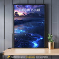 Affiche Île de Vaadhoo  | Affiche de voyage Les Maldives | Impression Île de Vaadhoo