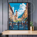 Affiche Tour de Lombardie  - Impression Tour de Lombardie, Italie - Bergame